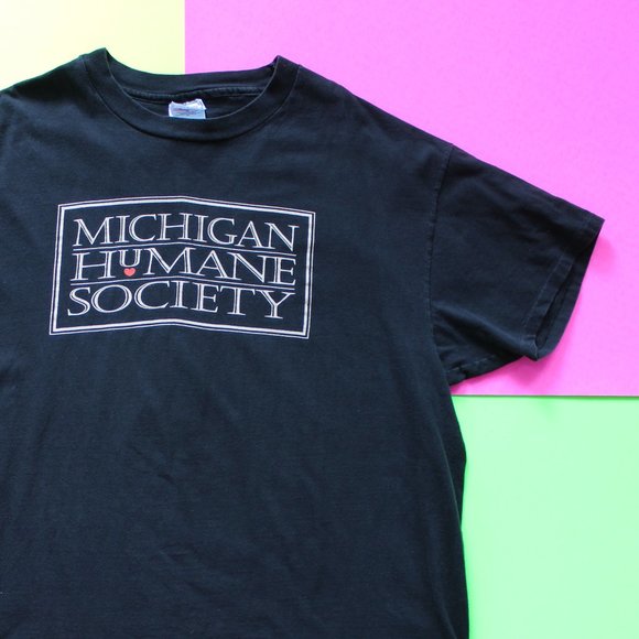 Vintage Other - Vintage Single Stitch Michigan Humane Society Tee